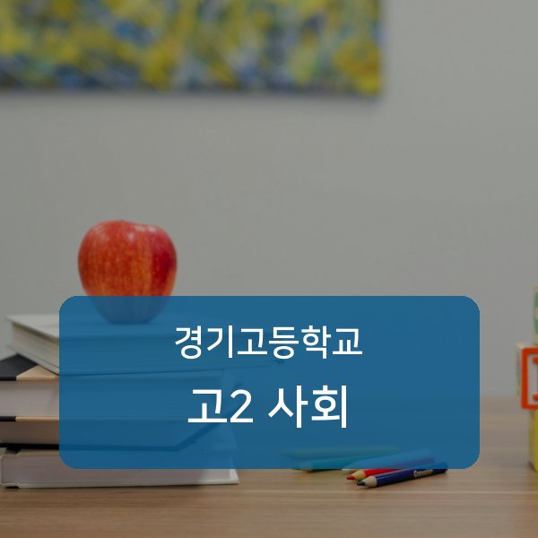 경기고등학교 고2 사회 1:1 과외 매칭