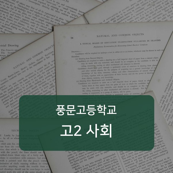 서울 풍문고등학교 고2 사회 과외 추천
