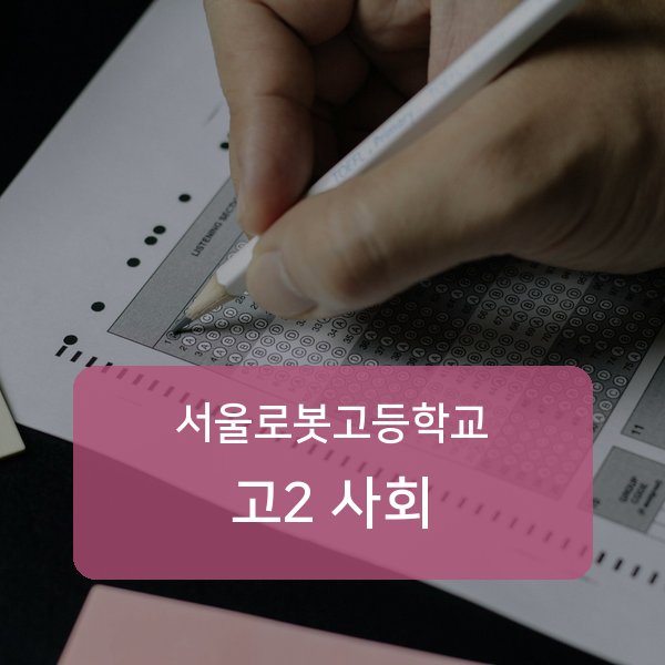 서울로봇고등학교 고2 학생 사회 1:1 과외