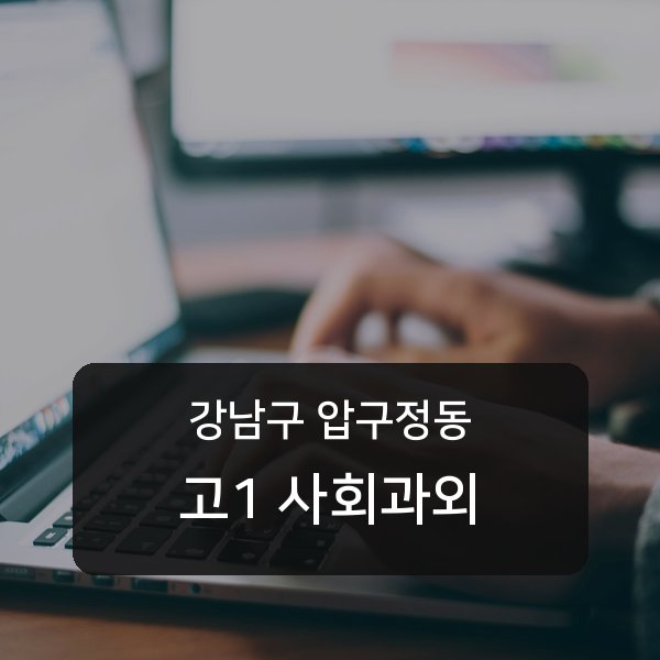 신사중·압구정중·압구정고등 고등학교 1학년 학생 사회 1:1 과외 — 학교 시험 출제 분석 상담