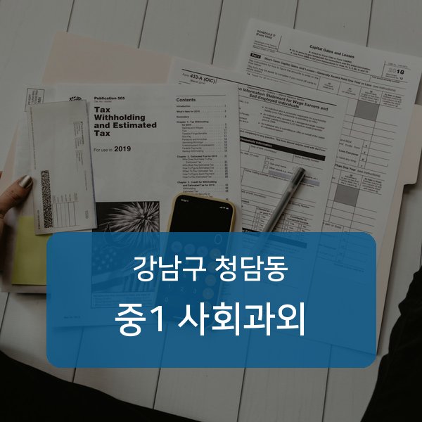 청담중·영동고등 중학교 1학년 학생 사회 1:1 과외 — 학교 시험 출제 분석 상담