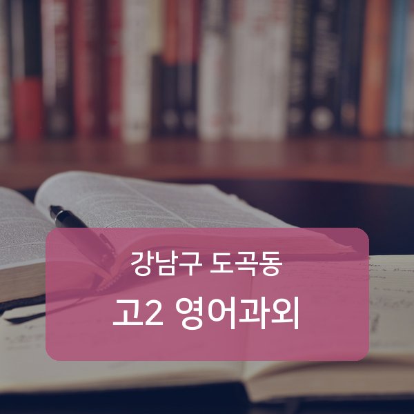 대치중·도곡중·은성중 고등학교 2학년 학생 영어 1:1 과외 — 학교 시험 출제 분석 상담