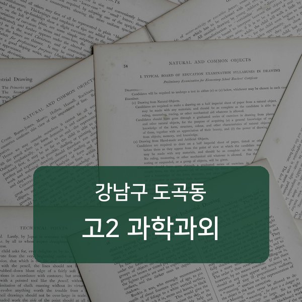 대치중·도곡중·은성중 고등학교 2학년 학생 과학 1:1 과외 — 학교 시험 출제 분석 상담