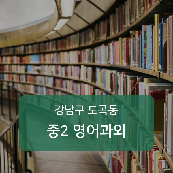 대치중·도곡중·은성중 중학교 2학년 학생 영어 1:1 과외 — 학교 시험 출제 분석 상담