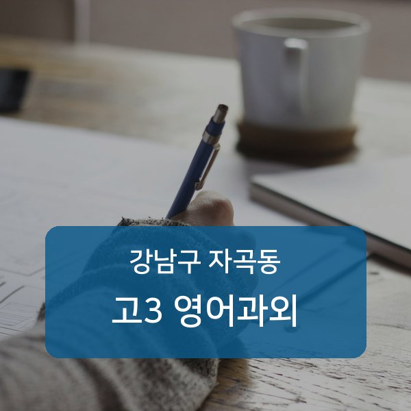 세곡중·풍문고등 고등학교 3학년 학생 영어 1:1 과외 — 학교 시험 출제 분석 상담
