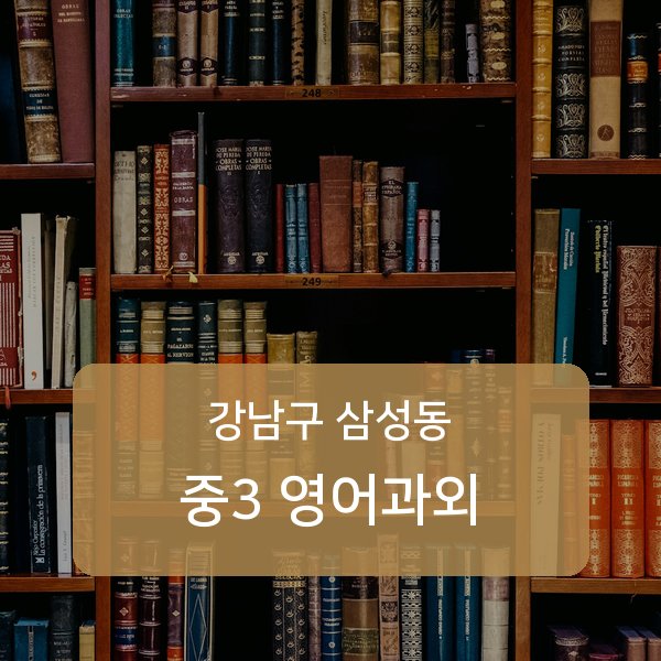 봉은중·경기고등 중학교 3학년 학생 영어 1:1 과외 — 학교 시험 출제 분석 상담