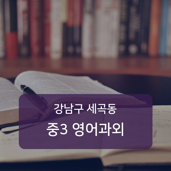 세곡동 중학교 3학년 영어 1:1 과외 — 강남구 매칭