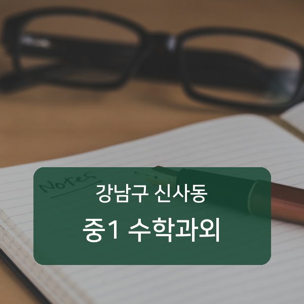 신구중 중학교 1학년 학생 수학 1:1 과외 — 학교 시험 출제 분석 상담