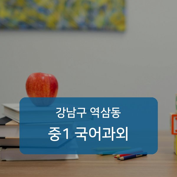 역삼중·진선여자중·진선여자고등 중학교 1학년 학생 국어 1:1 과외 — 학교 시험 출제 분석 상담